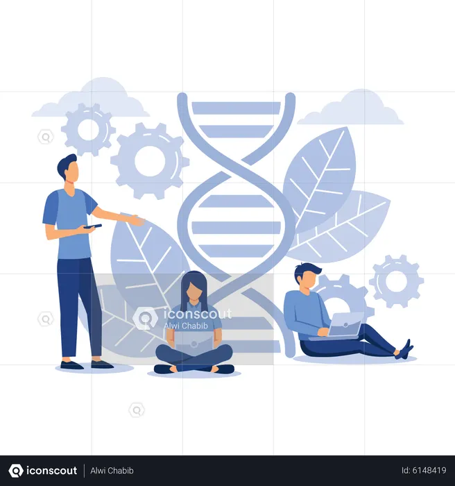 DNA Research  Illustration