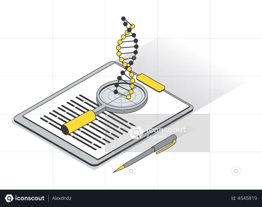 DNA research  Illustration