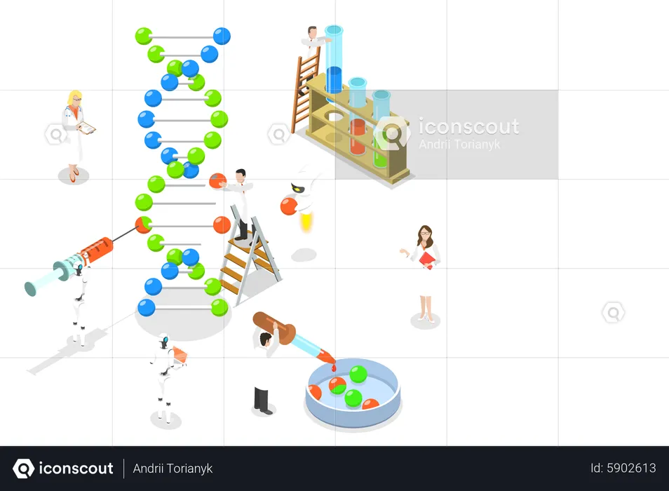 DNA-Struktur  Illustration