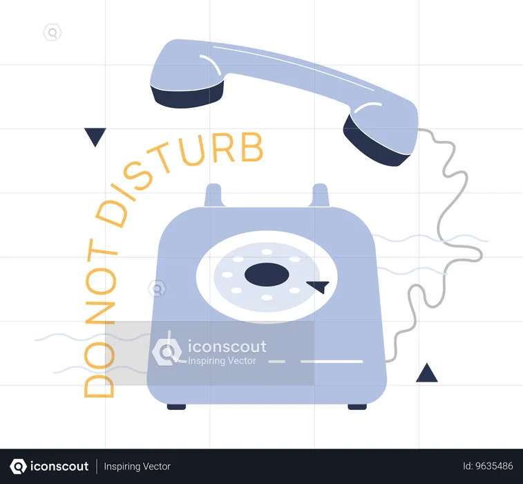 Do not call and do not disturb  Illustration