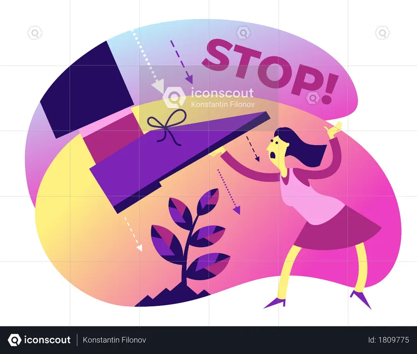 Best Do not cut trees Illustration download in PNG & Vector format