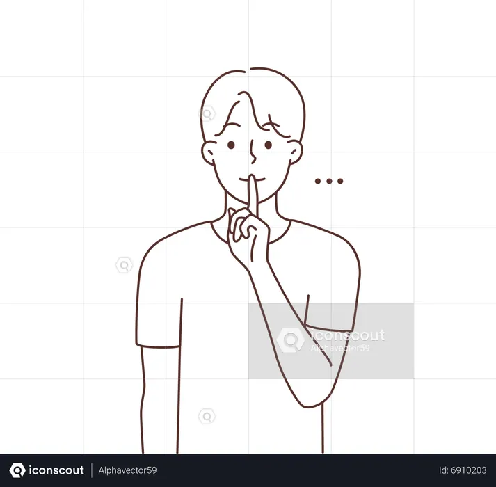 best-do-not-speak-illustration-download-in-png-vector-format