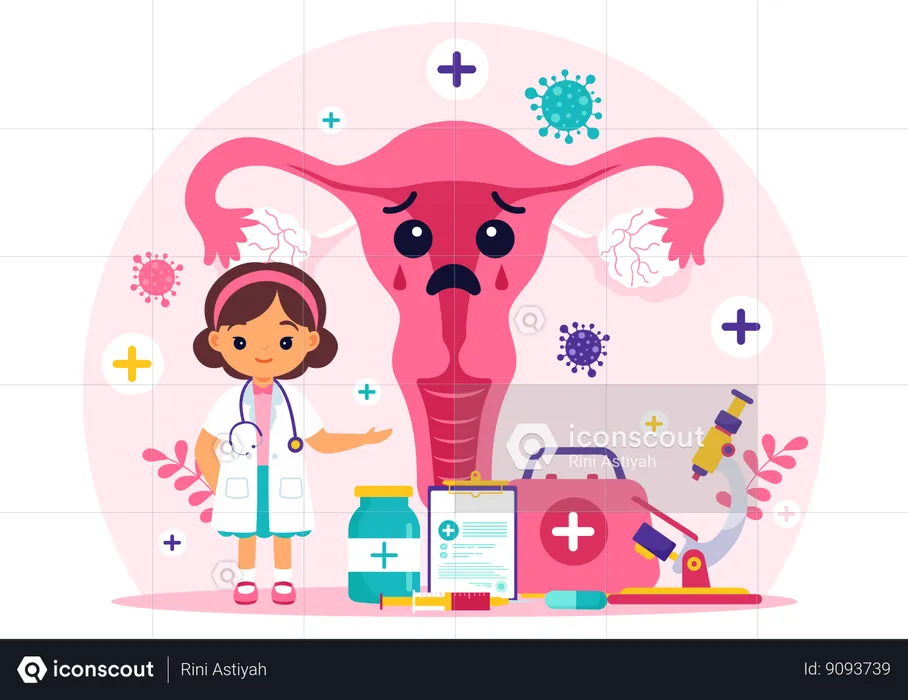 Doctor advises for fertility medicines  Illustration
