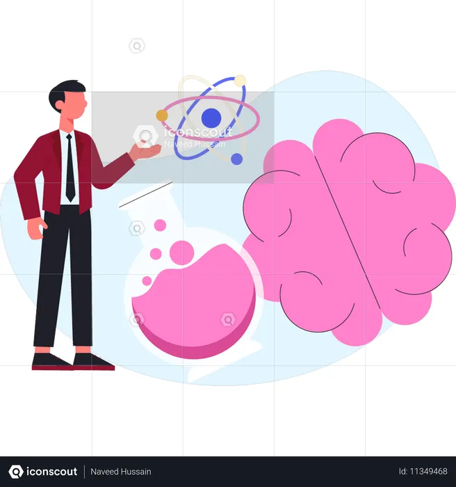 Doctor experiment on sperms  Illustration