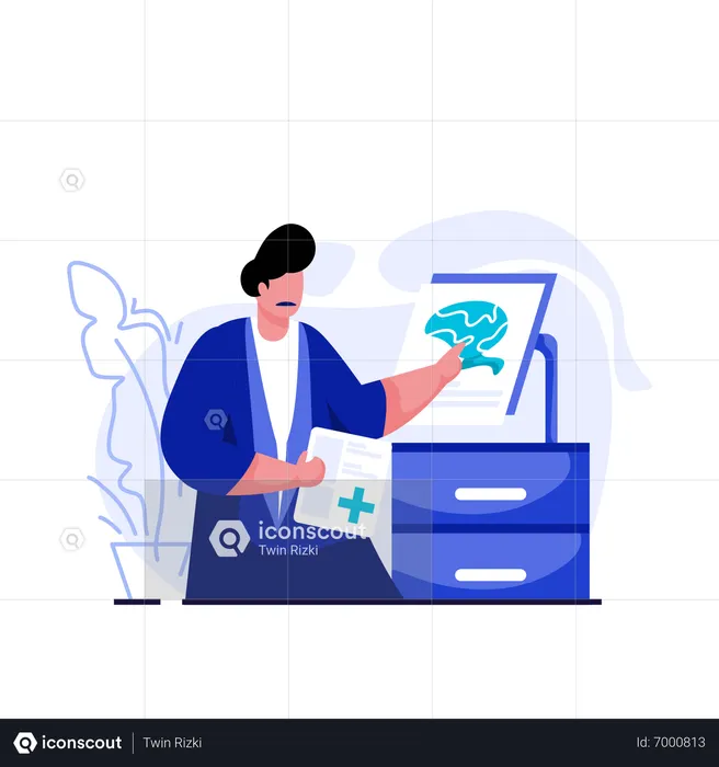 Doctor Giving Instructions  Illustration