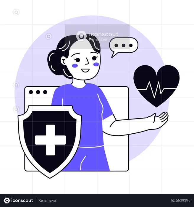 Doctor Healthcare App  Illustration