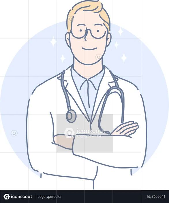Doctor is our superhero  Illustration