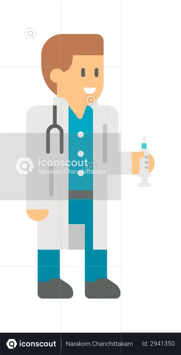 Doctor masculino  Ilustración