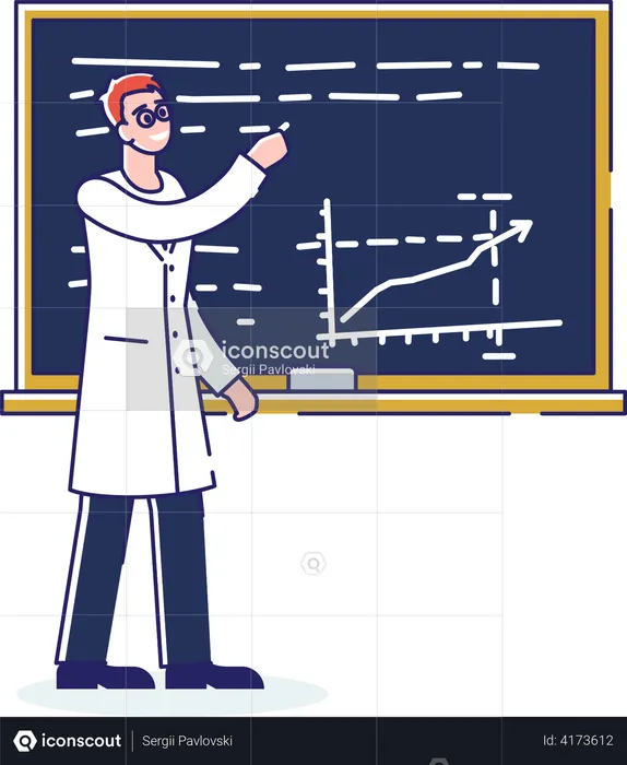 Doctor preparing medicine chart  Illustration