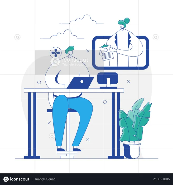 Doctor Prescription  Illustration