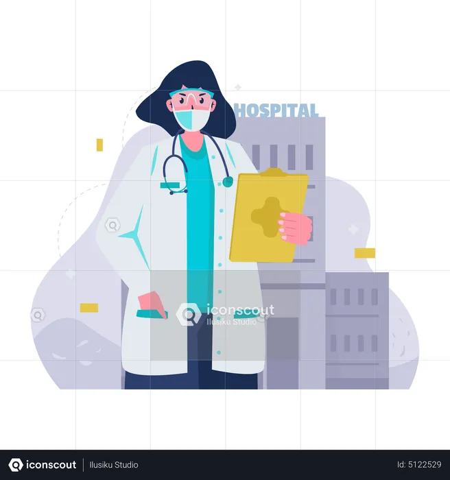 Doctor profile  Illustration