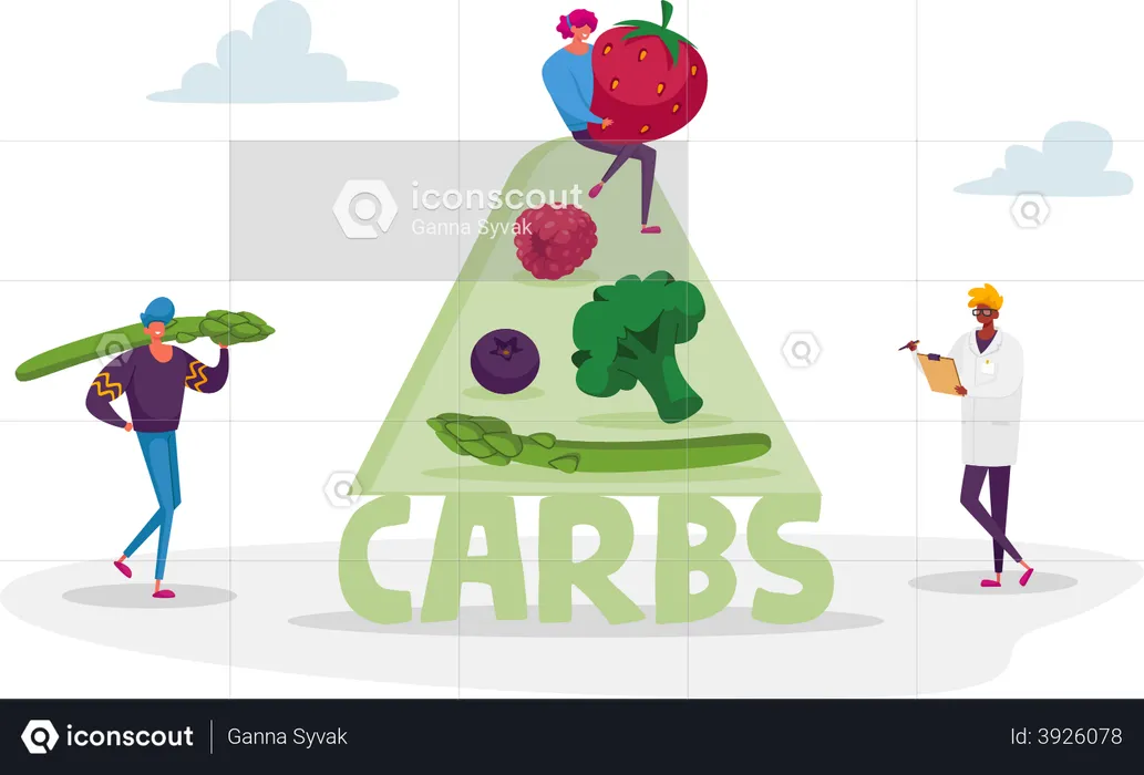 Médico sugiere alimentos ricos en carbohidratos  Ilustración