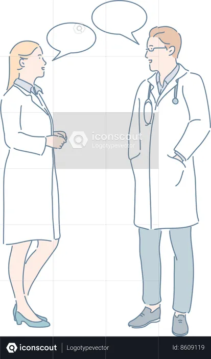 Doctor's meeting  Illustration