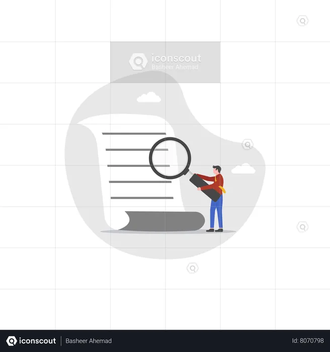 Document checking  Illustration