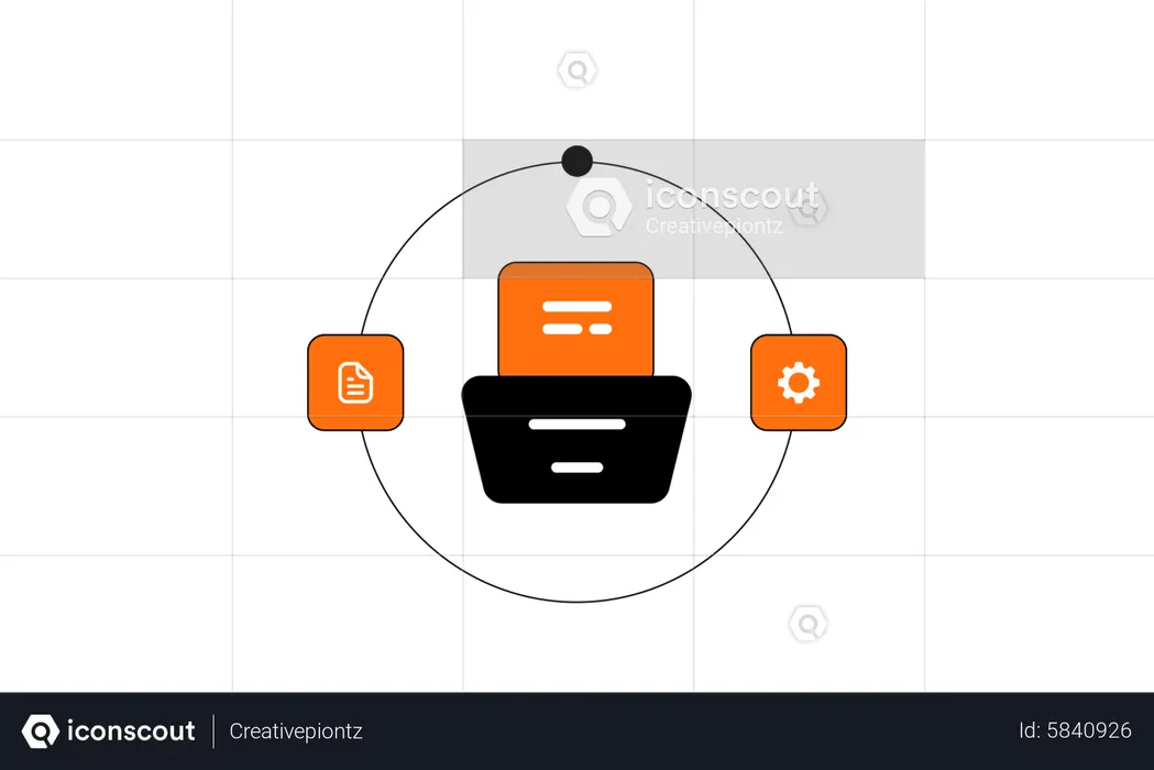 Document Management  Illustration