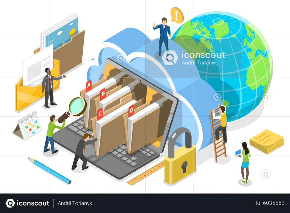 Document Management System  Illustration
