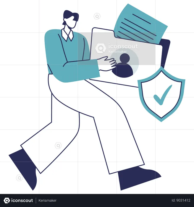 Document Protection  Illustration