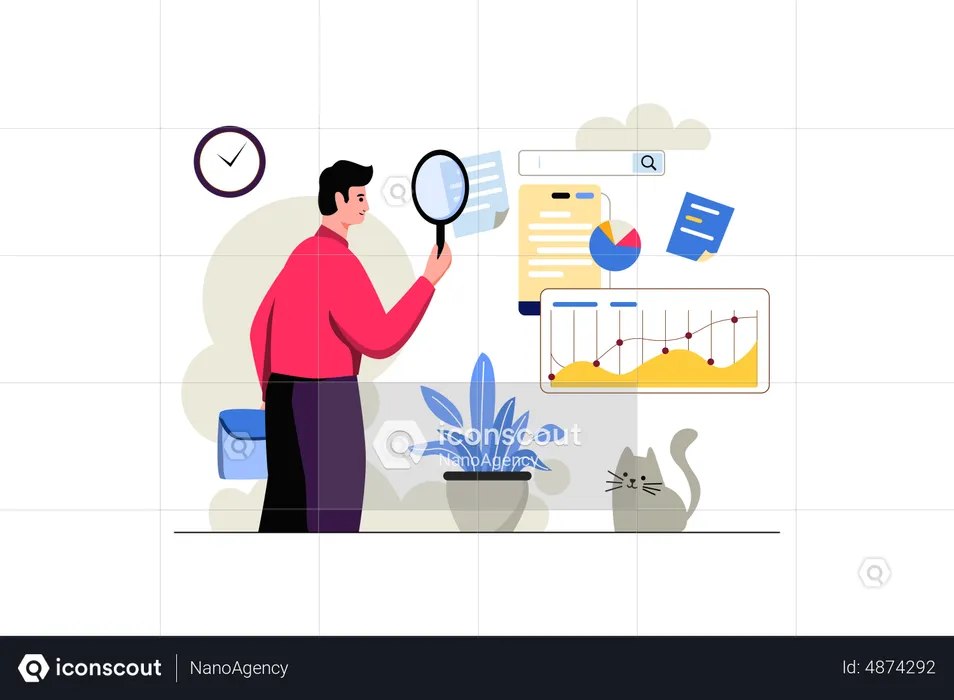 Document Search  Illustration