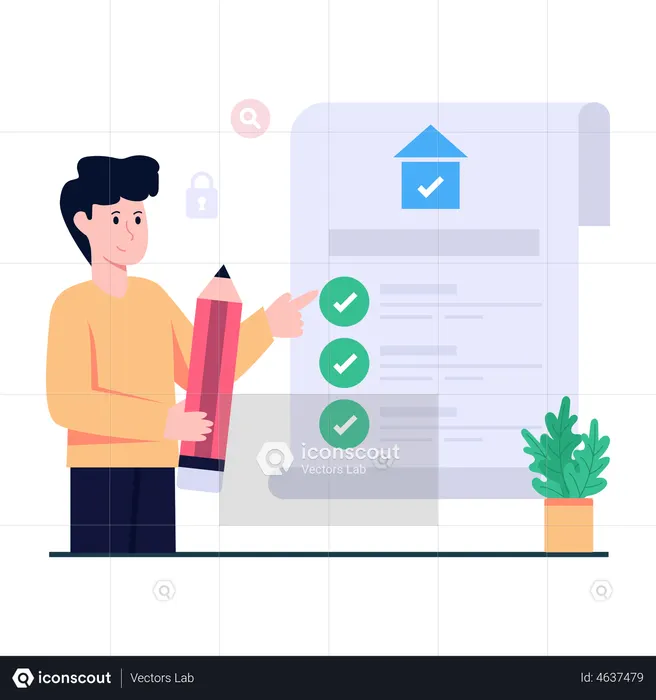 Documento de propriedade  Ilustração