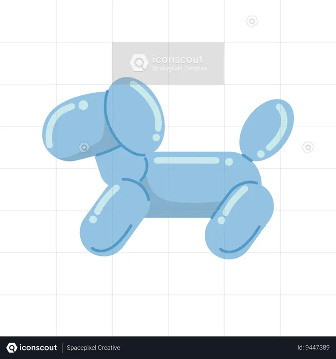 Dog Balloon  Illustration