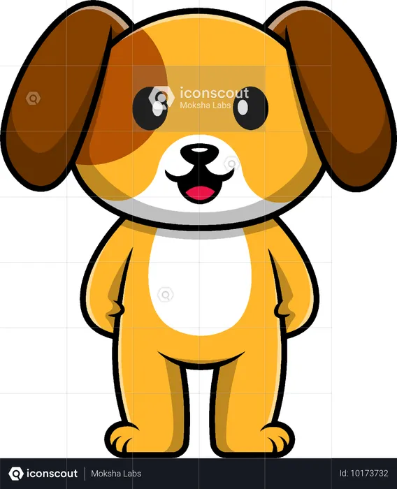 Dog Standing  Illustration