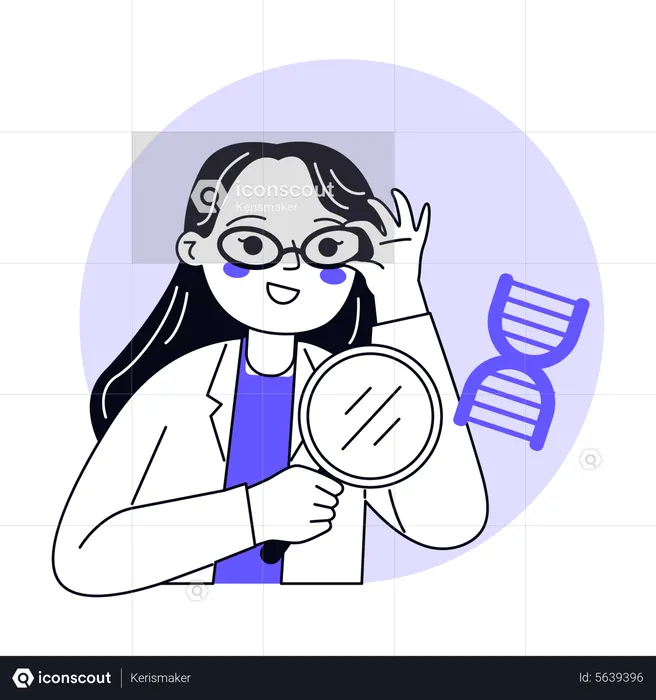 Doing DNA Research  Illustration