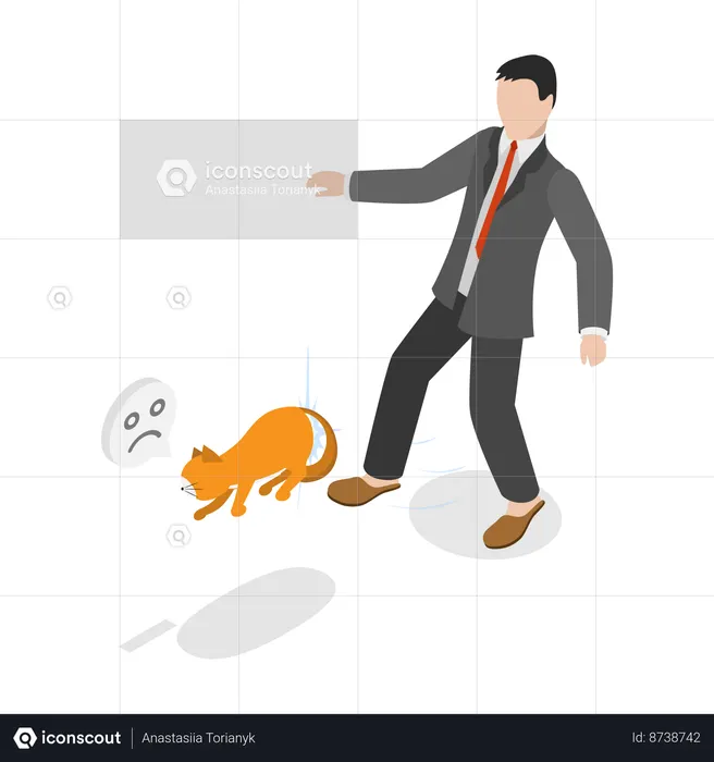 Domestic Animal Abuse  Illustration