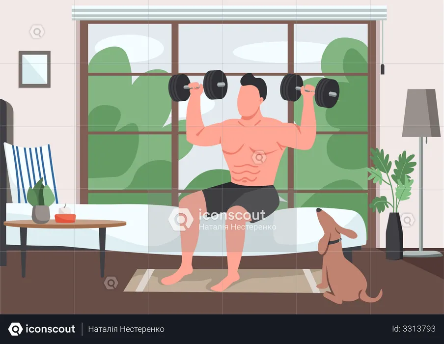 Domestic exercise  Illustration