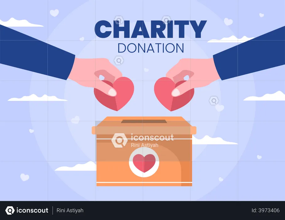 Donación de caridad  Ilustración
