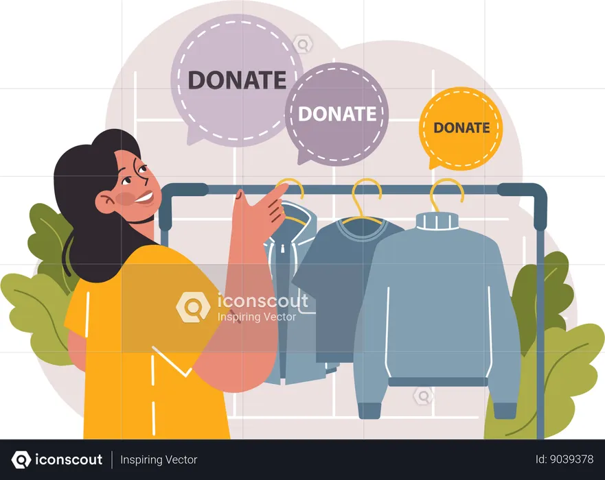 Donation of clothes  Illustration