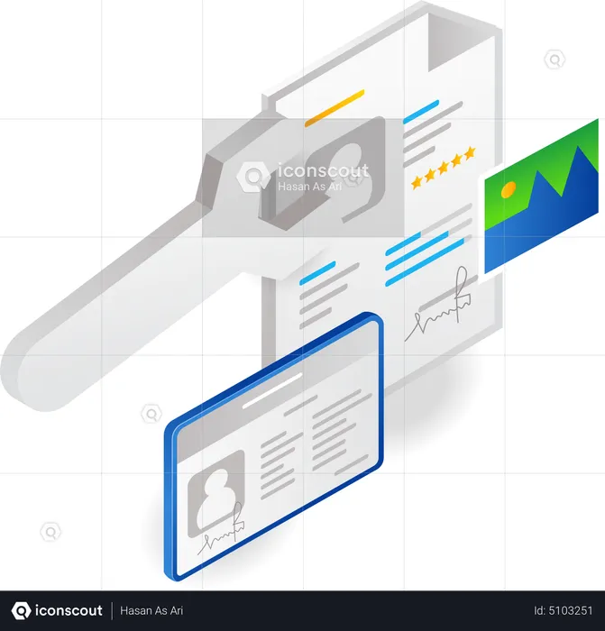 Données de compte  Illustration