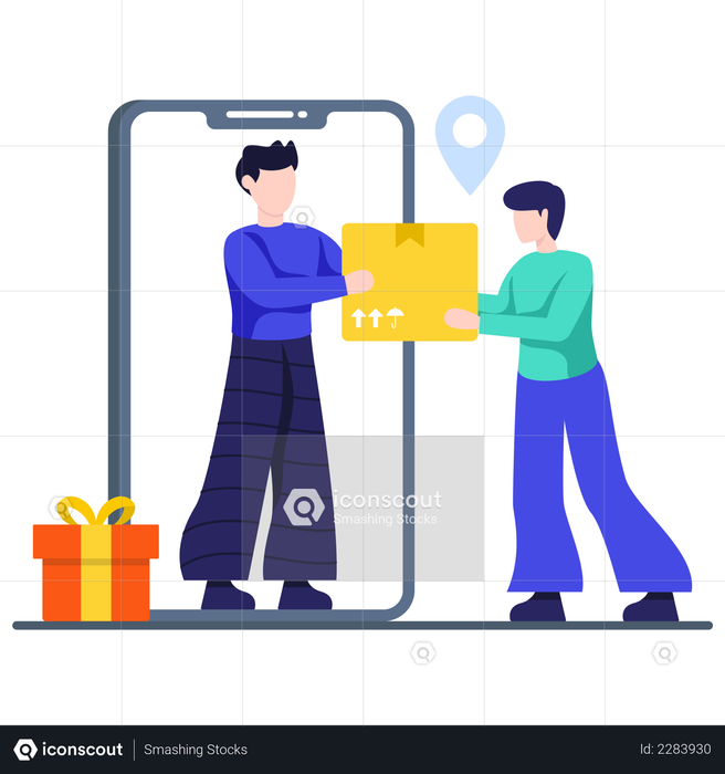 Best Premium Door Delivery Illustration Download In Png Vector Format