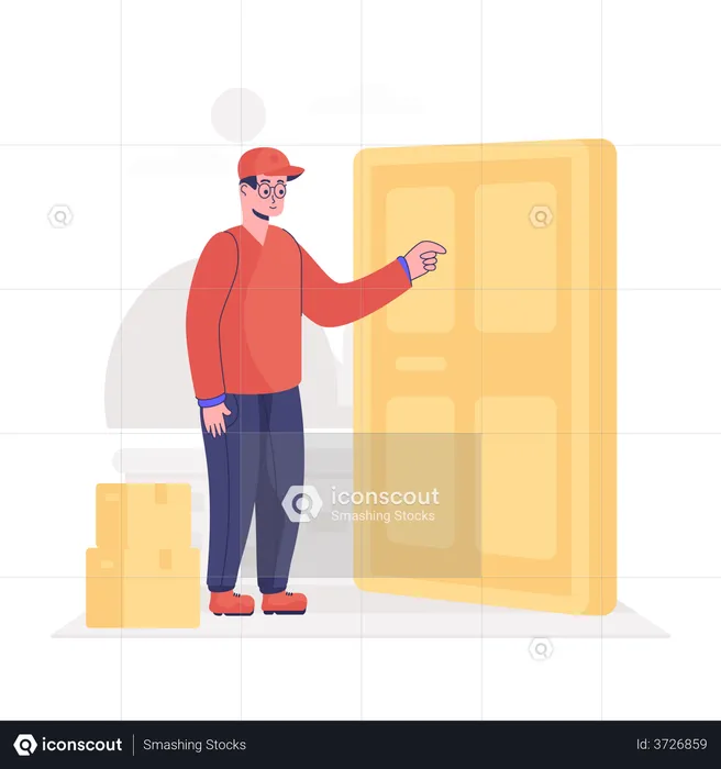 Doorstep Delivery  Illustration