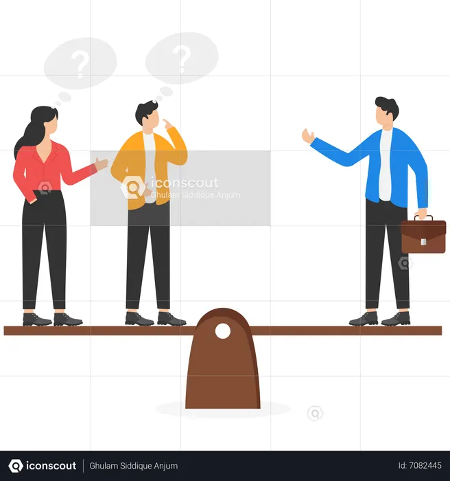 Double standard sur le lieu de travail  Illustration