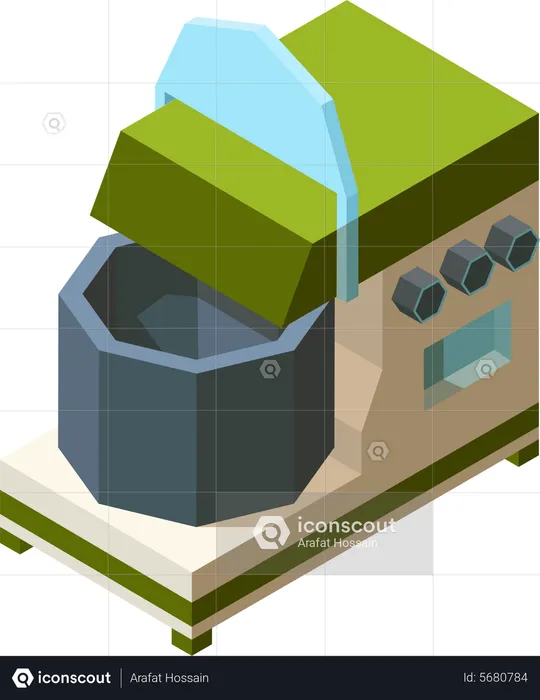 Dough mixing machine  Illustration