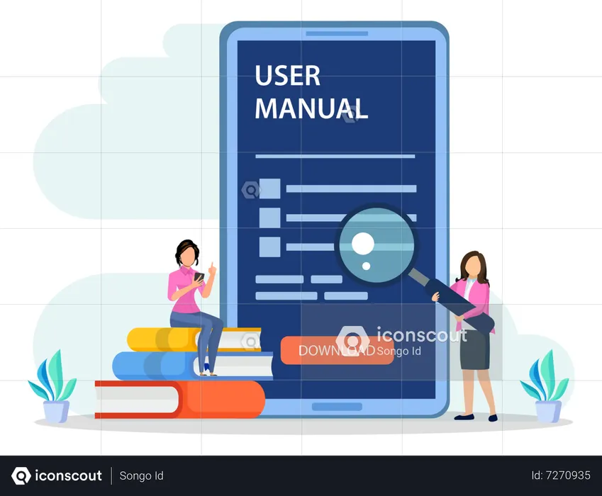 Best Download User Guide Manual Illustration download in PNG & Vector ...