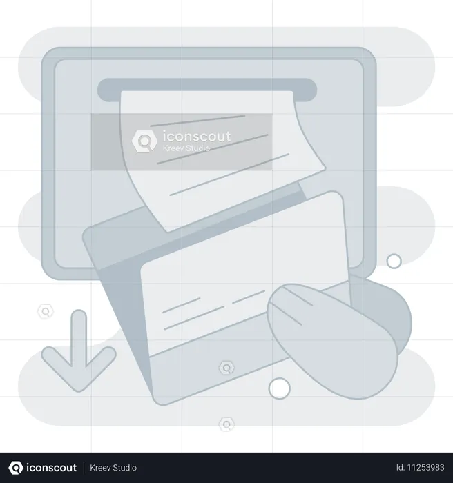 Downloading File  Illustration