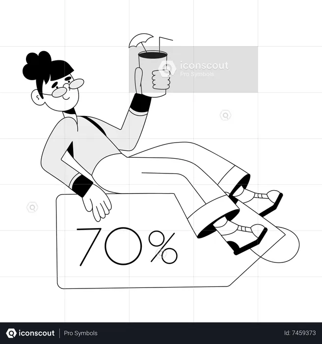 Drink Discount  Illustration