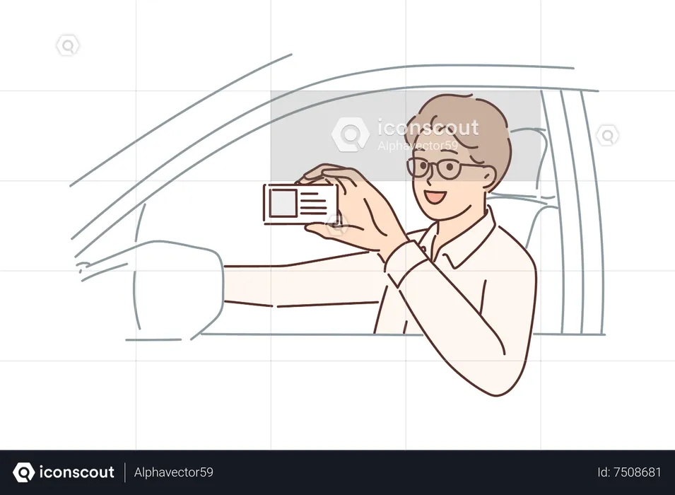 Driving license  Illustration