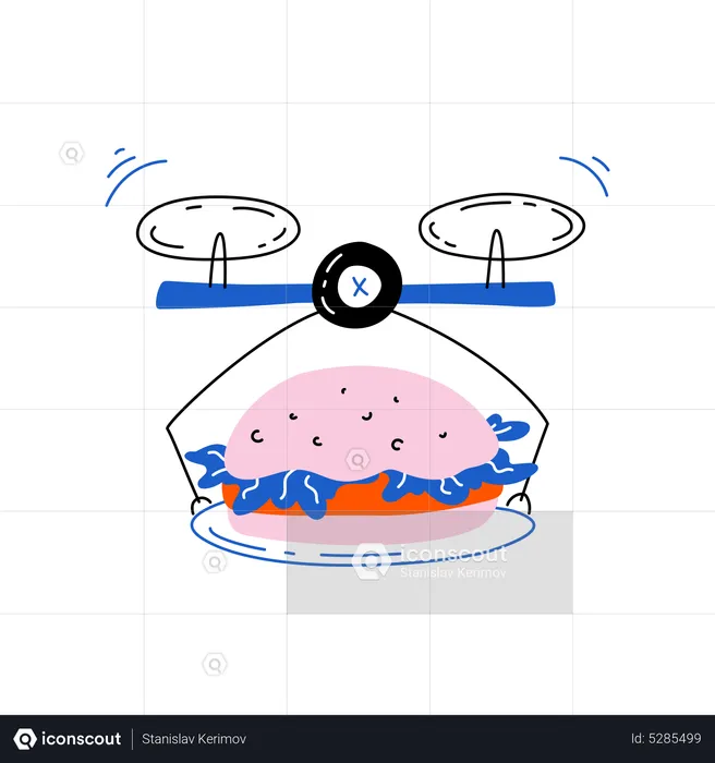 Drone delivery  Illustration