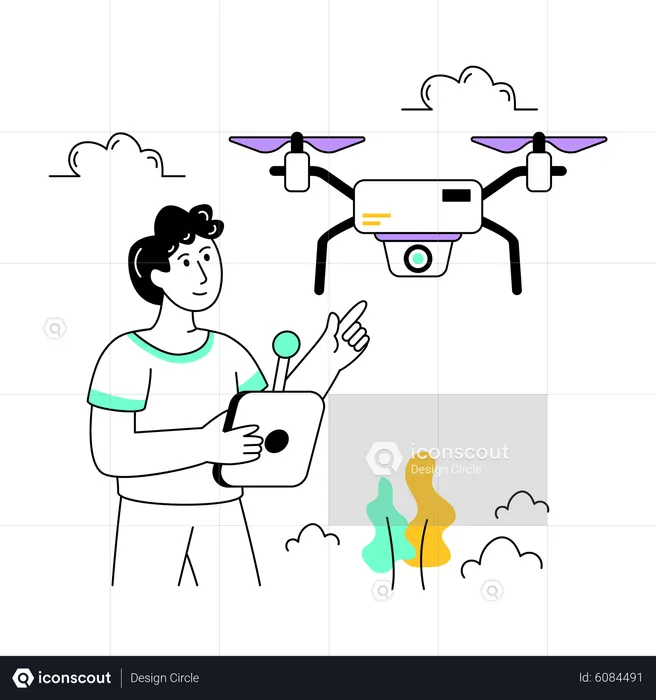 Drone operator  Illustration