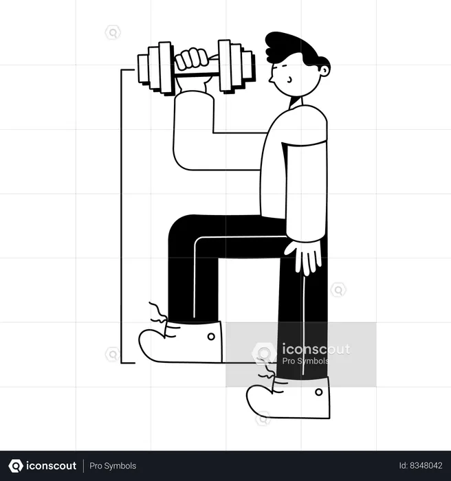 Dumbbell Exercise  Illustration