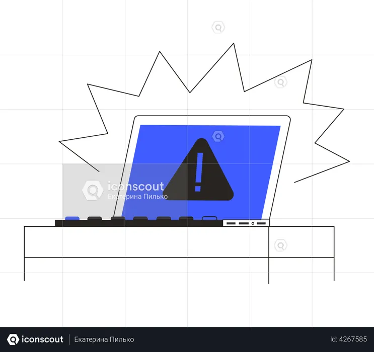 Dysfonctionnement de l'ordinateur  Illustration