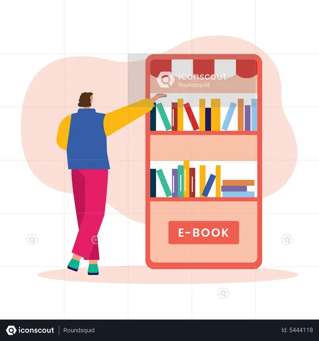 E Book Application  Illustration