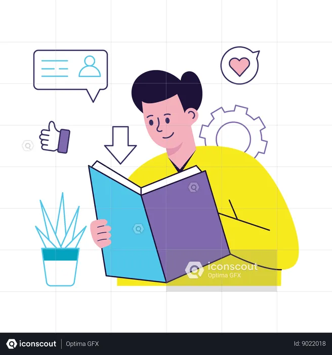 E-book Marketing  Illustration