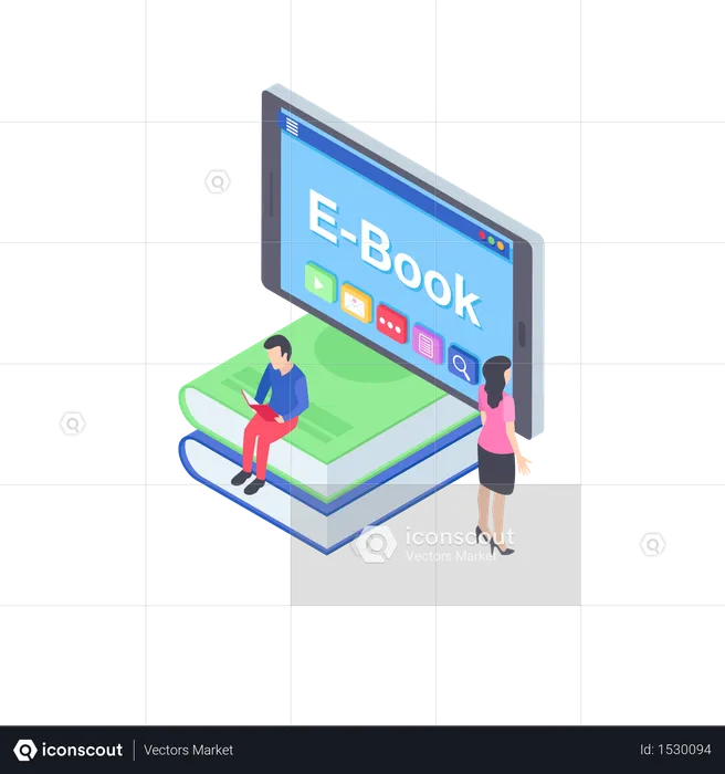 E-books  Illustration