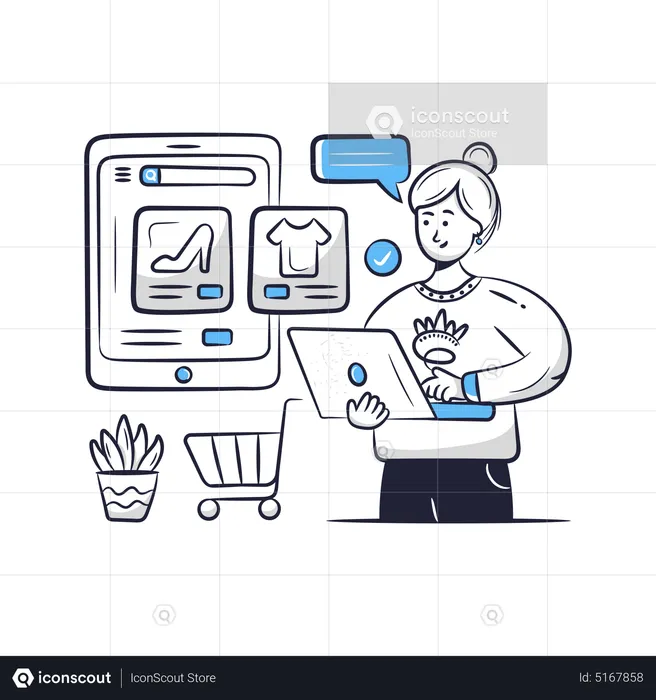 E Commerce Application  Illustration