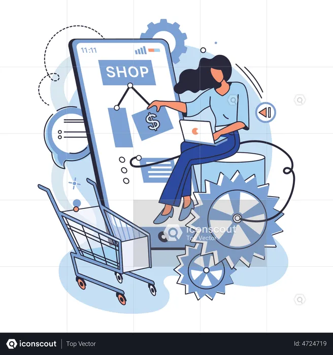 E Commerce Application Development  Illustration
