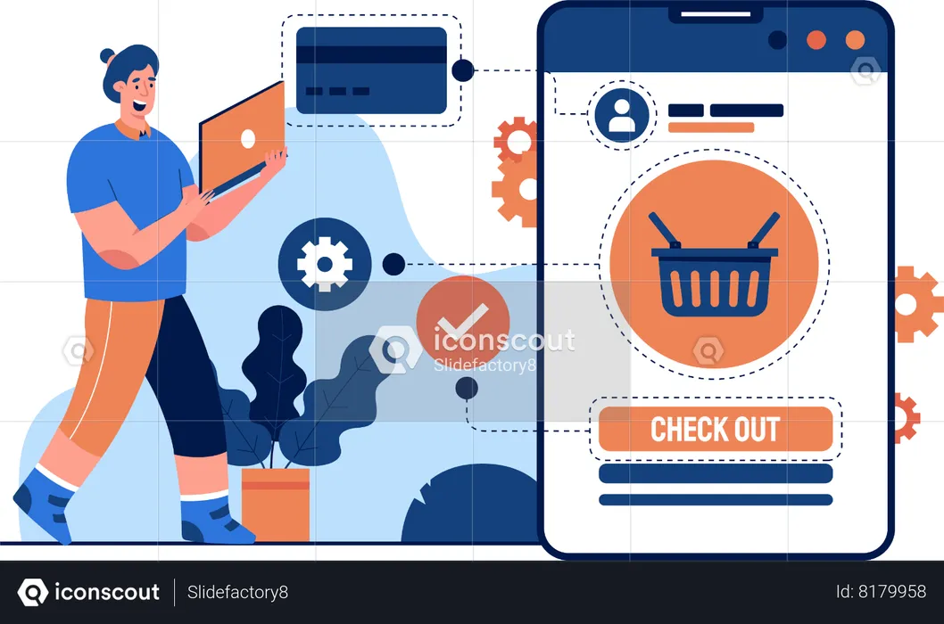 E-Commerce Apps Development  Illustration
