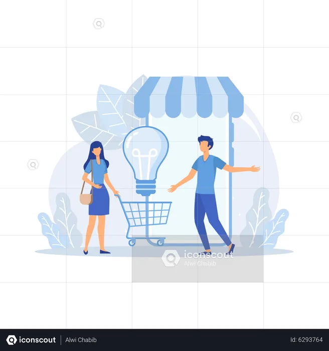 E-commerce development  Illustration